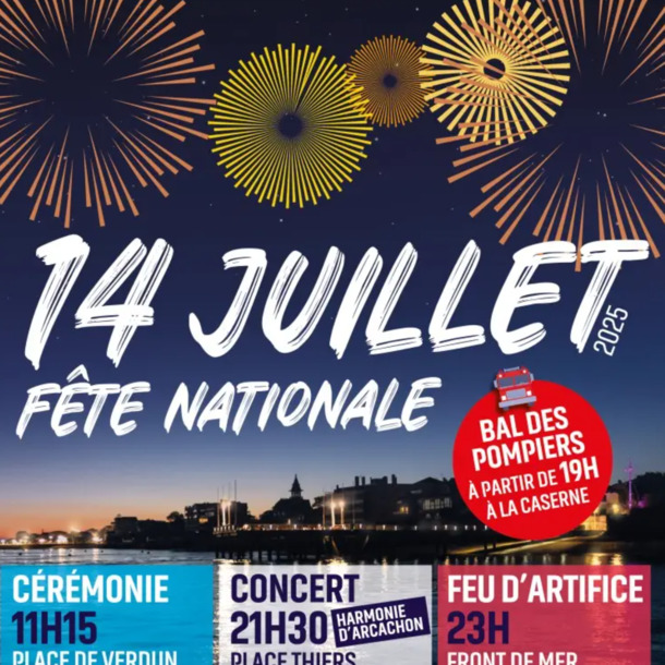 Fête Nationale du 14 juillet à Arcachon